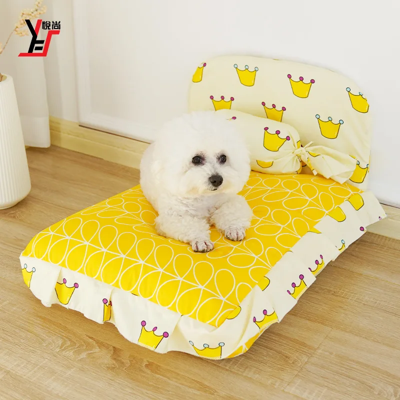 

Dog Bed Can Be Disassembled Washed Princess European Small and Medium-Sized Dogs Winter Warm Special Dog Sofa Teddy Pet Kennel