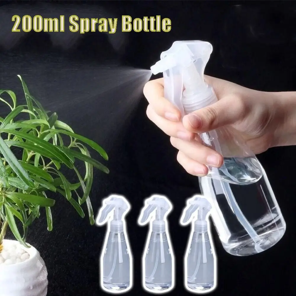 200ml Capacity Spray Bottle Plastic Hand Trigger Garden Water Sprayer Refillable Cleaning Spray Refill Bottle Travel Container
