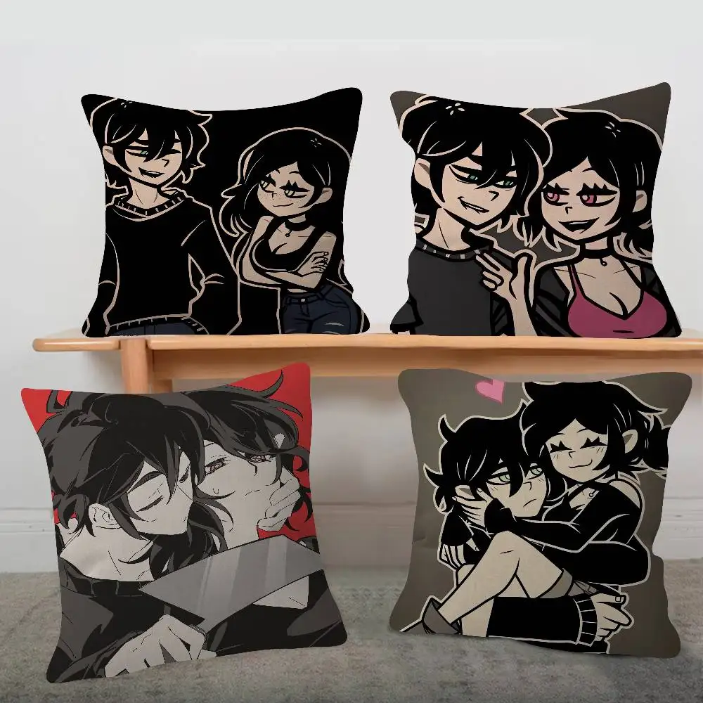 The Coffin Of Andy And Leyley Soft Comfortable Pillow Case Cartoon For Sofa Living Home Office Retro Decor Protective Cover