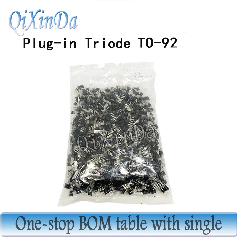 1000PCS/LOT Plug-in triode MCR100-6 MCR100-8 MAC97A6 MAC97A8 KSP42 KSP44 KSP92 KSP94 M28S D965 TO-92 Large current
