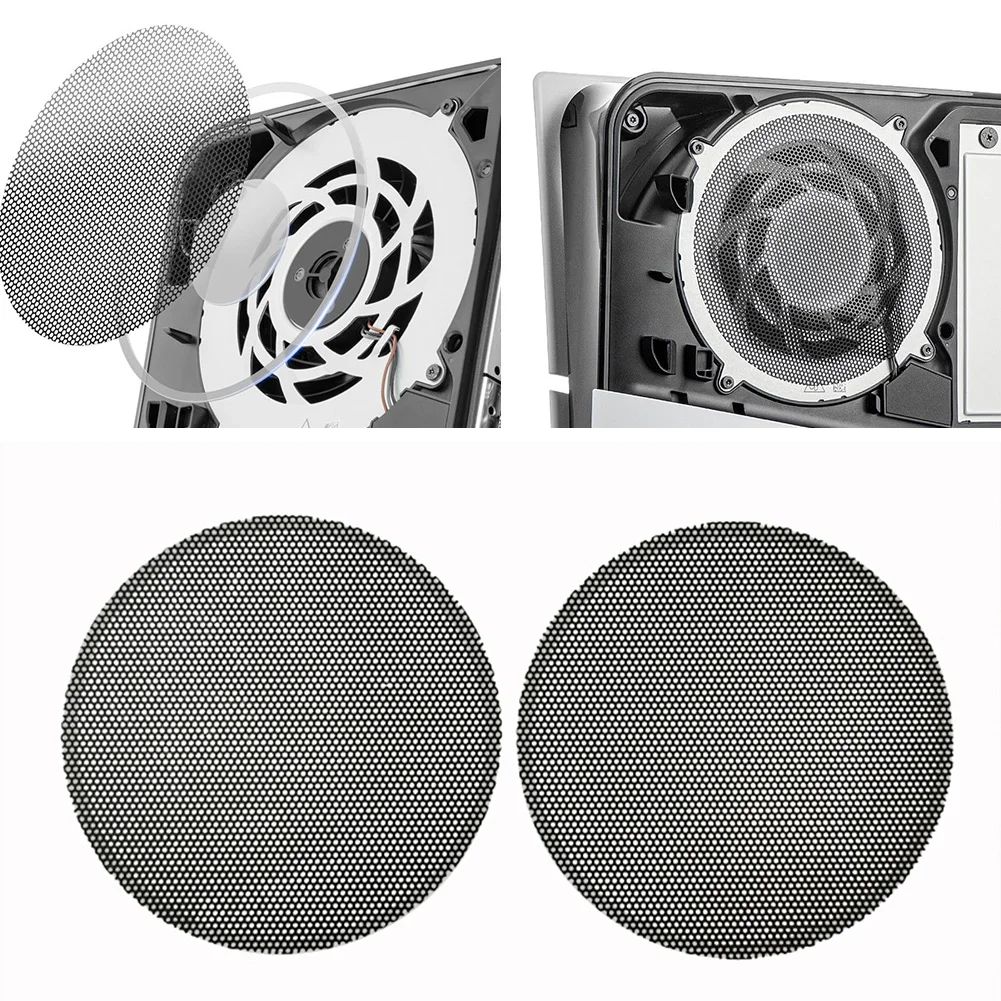 2/4Pcs Für PS5 PRO Konsole Staub Filter Staubdicht Mesh Fall Abdeckung Einfache Reinigung Frontplatte Ventilator Spiel Zubehör für PS5 PRO