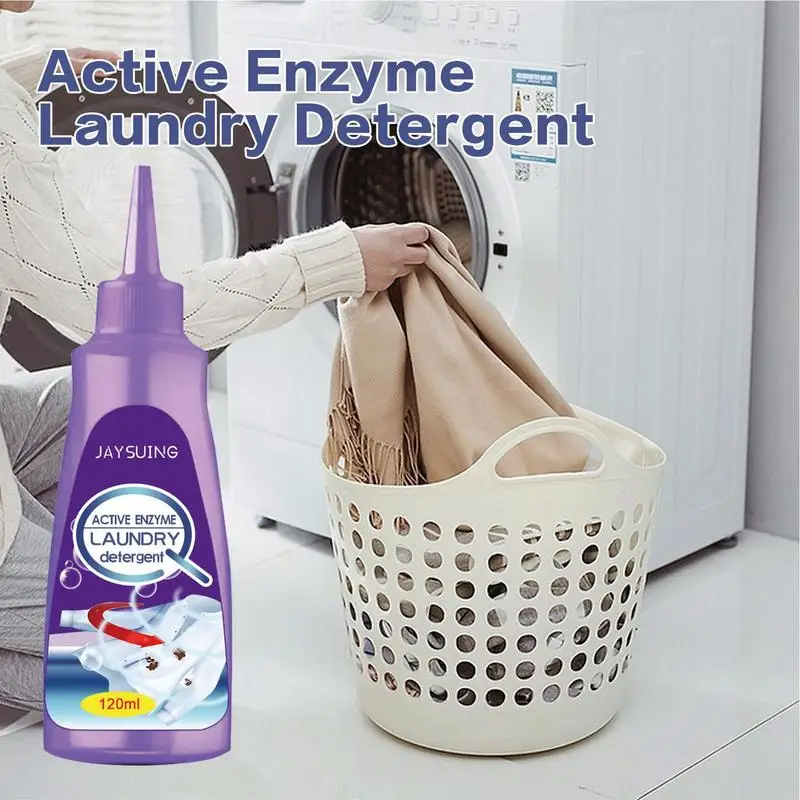 120ml Laundry Stain Remover Portable Active Enzyme Cleaning Agent for Underwear Bra Pants T-shirt The Roller Cleaning Supplies