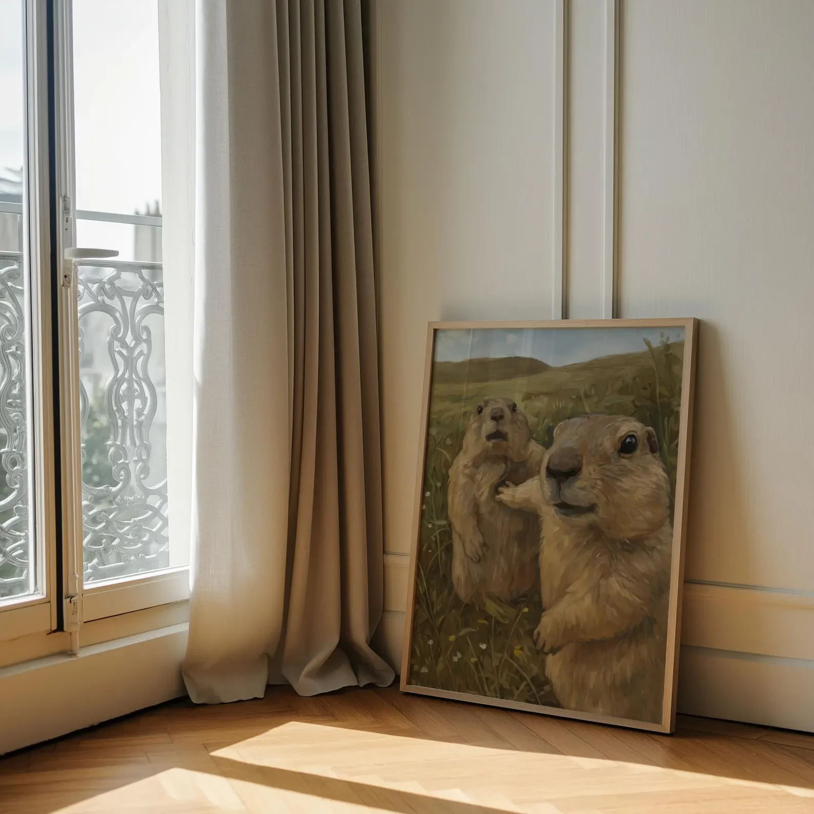 Let Him Cook Meme Art Print, Funny Marmot Poster, Viral Internet Wall Art, Quirky Animal Print, Dank Animal Print For Meme Fans