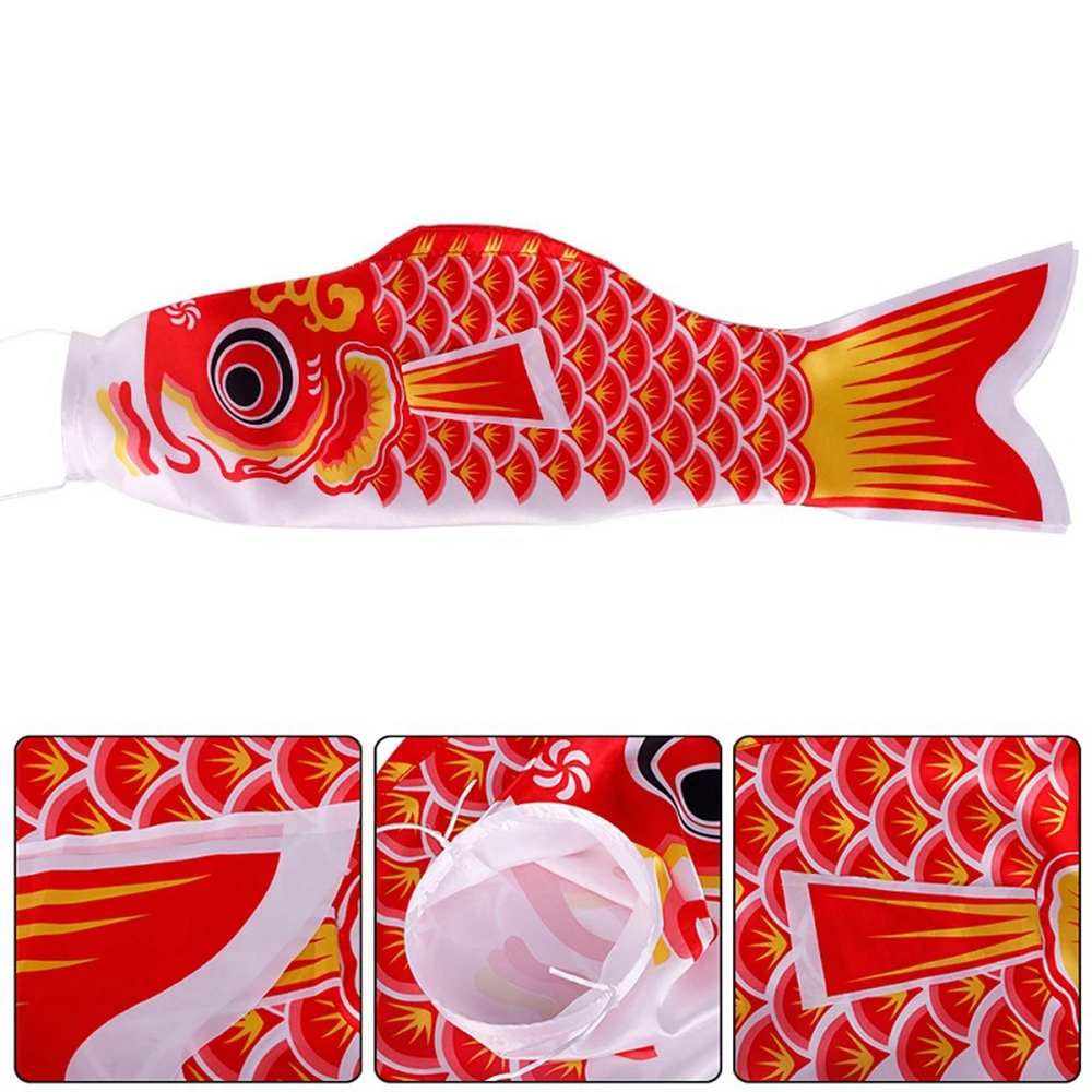 40/70/100CM Japan Style Carp Wind Sock Flag Wind Chimes Hanging Decorations Yard Koinobori Hanging Decor