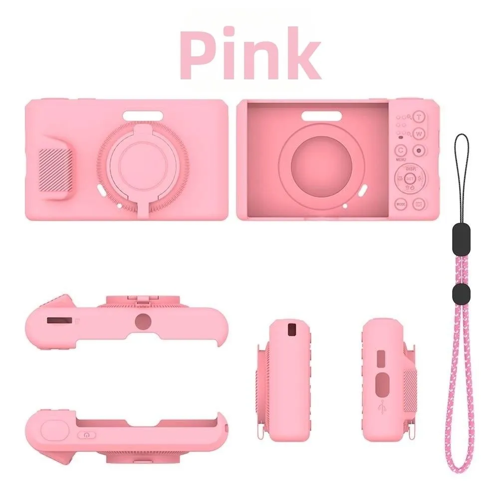 Silicone Camera Protective Case Shockproof Anti-Scratch Body Cover with Lanyard Skin Shell for KODAK PIXPRO C1
