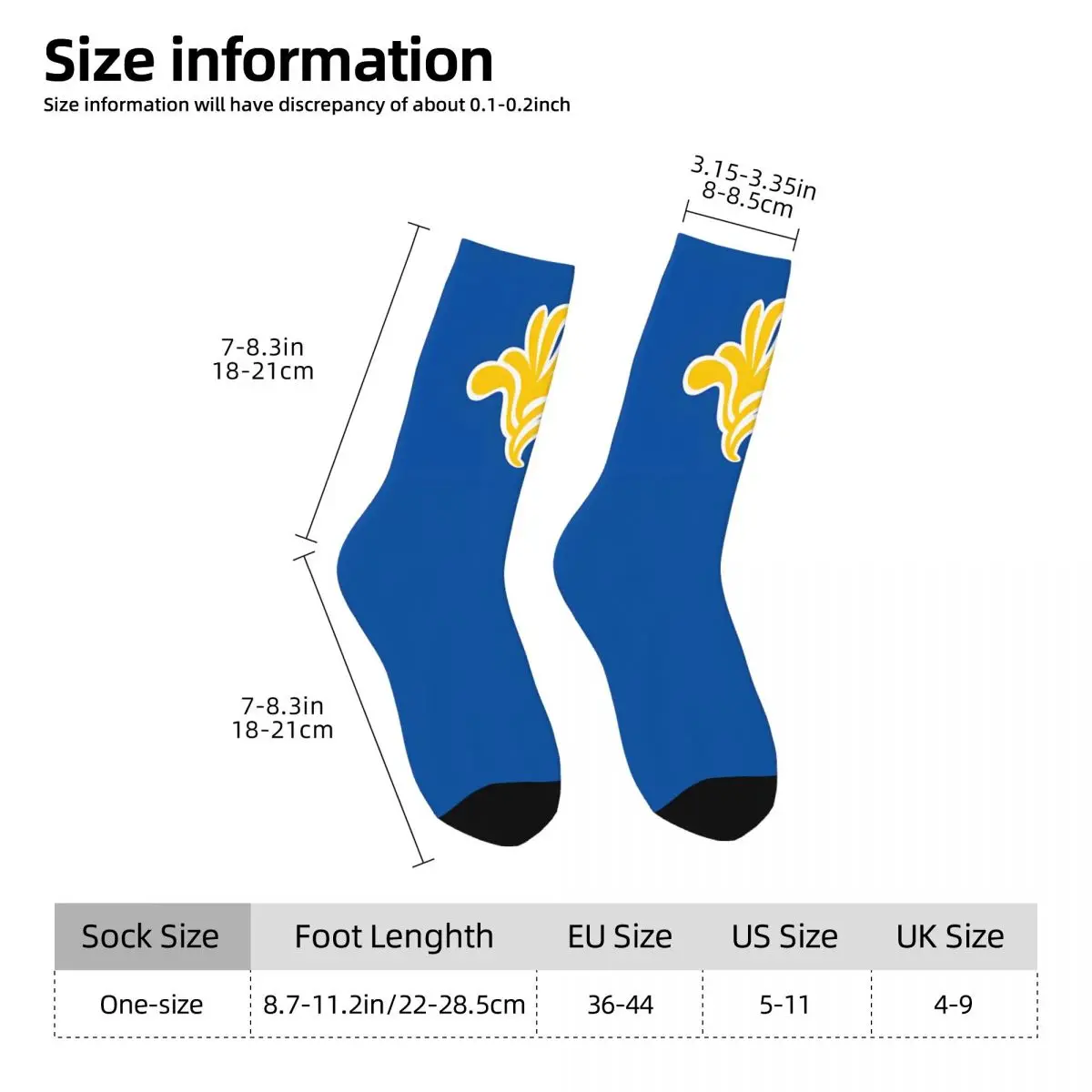 Brussels Flag Bath Mat Socks Travel 3D Print Boy Mid-calf Sock