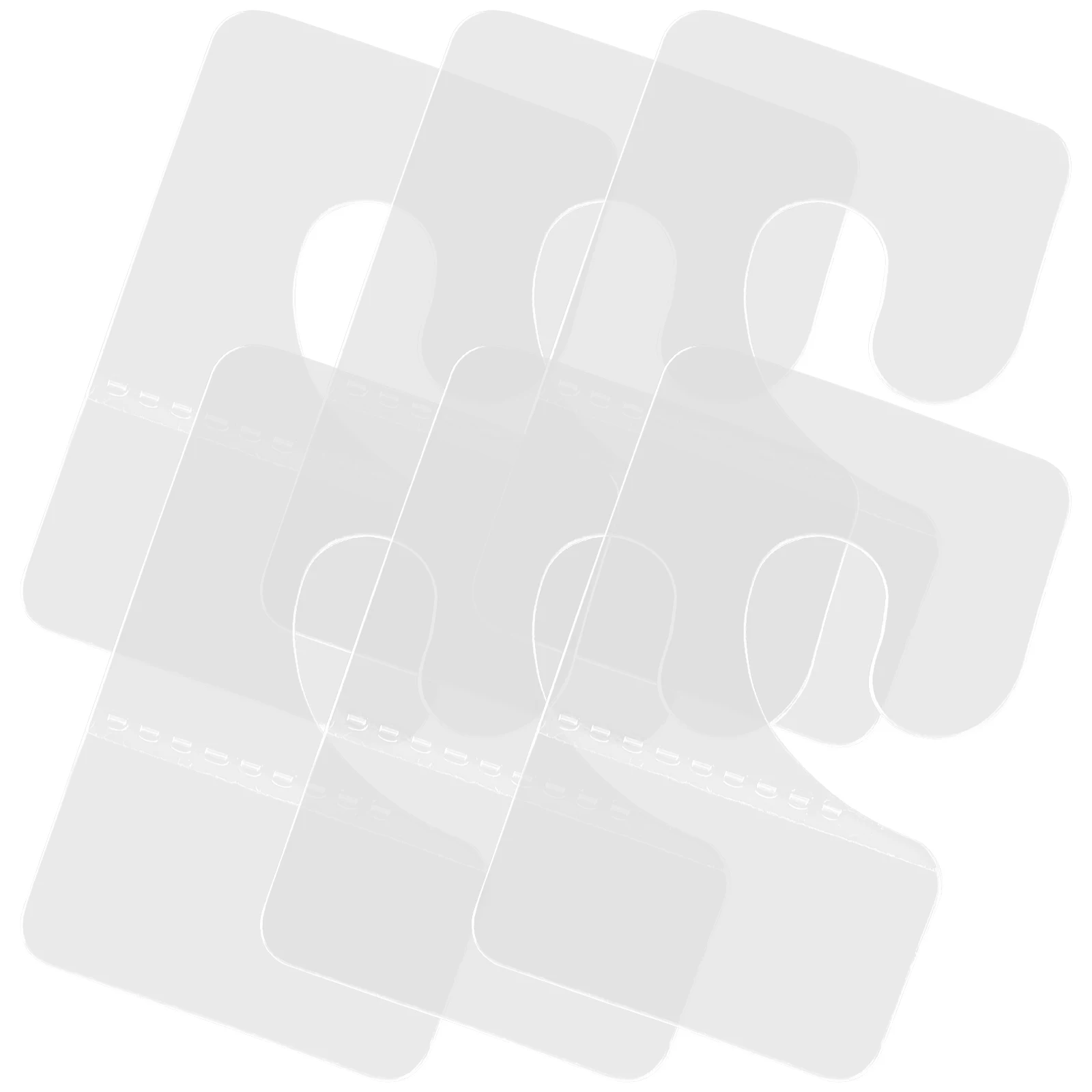 

100pcs Self Adhesive Hooks Clear Sticky Tabs for Hanging Retail Display Pegboard Hangers 38x38mm Sticker Hooks File Tabs PVC