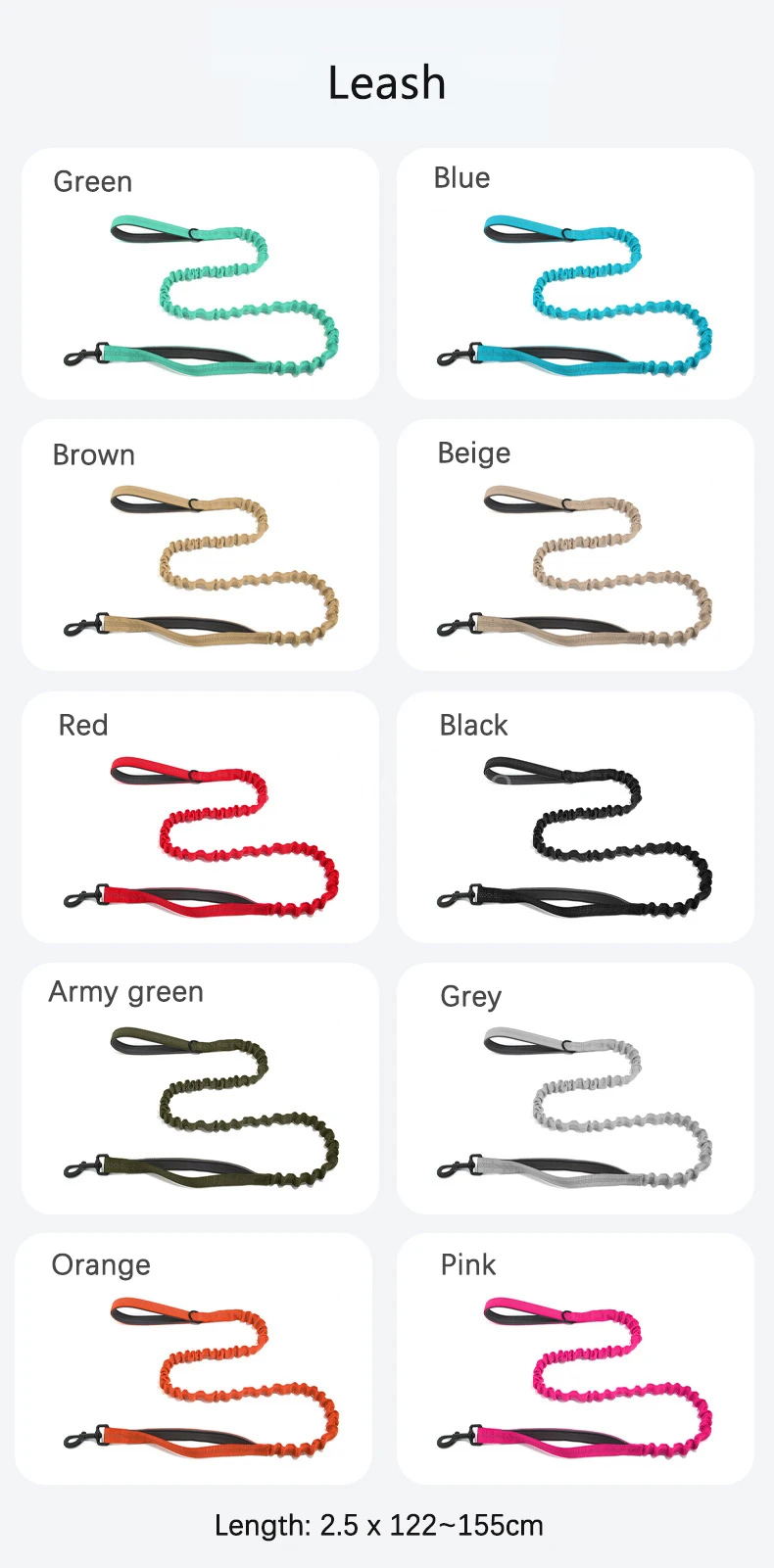 Custom Name No Pull Dog Harness Elastic Buffer Leash Set Adjustable Reflective Nylon Walking Lead for Small Medium Large Dogs