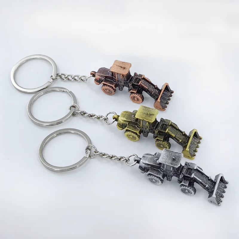 Heavy Equipment Key Ring - New Cement Tanker Bulldozer Car Keychains