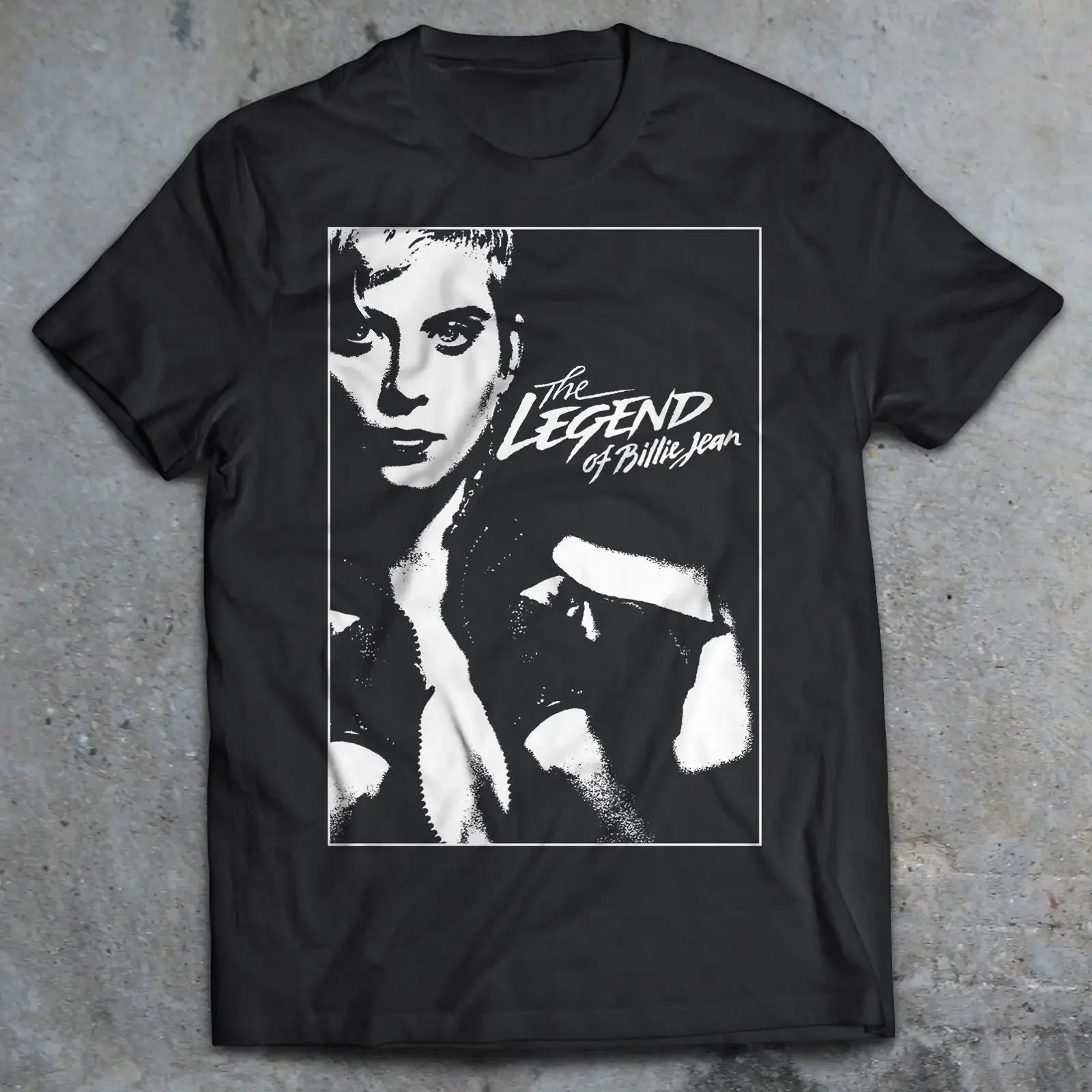 Camiseta Vintage de la Película The Legend of Billie Jean 1985, Estilo Culto de los 80, Camiseta Informal con Efecto Lavado, Transpirable y Elástica para Hombre