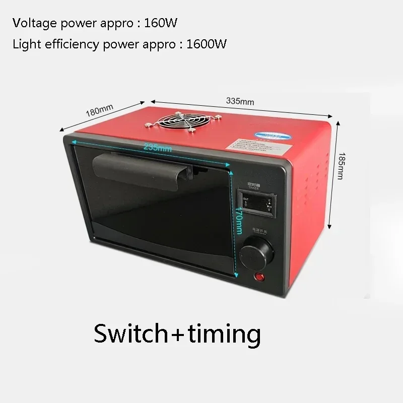 2400W Photopolymer Resin Curing Box 405nm 395nm 365nm UV Light For Toughness &Rigidity & Flexible Resin DAY Model Platform
