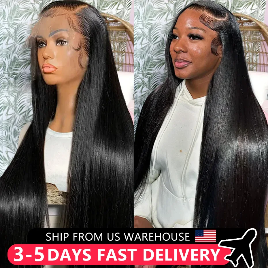 Bone Straight 13x4 13x6 HD Transparent Lace Front Wigs For Women Pre Plucked Brazilian Human Hair Lace Frontal Wig Remy MYLOCKME