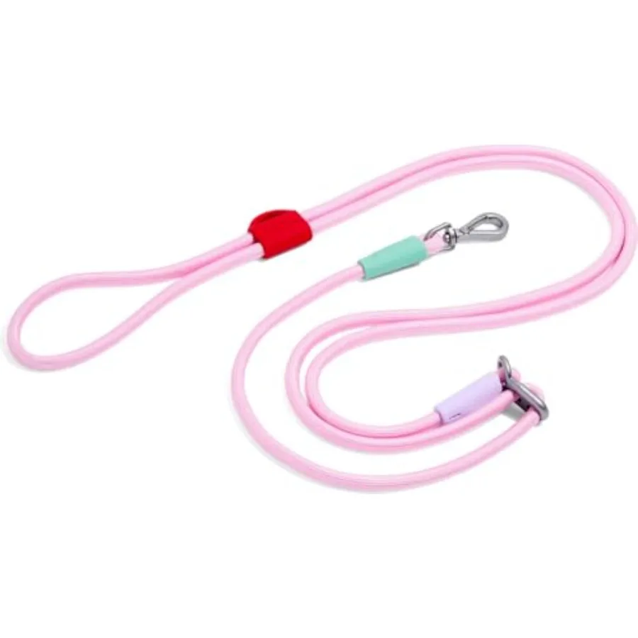 

Регулируемый поводок для собак без рук, стандартный: длина от 4 до 8,5 футов, ширина 0,5 дюйма, регулируемый для ношения через плечо, на поясе и в руке, цвет Bubblegum