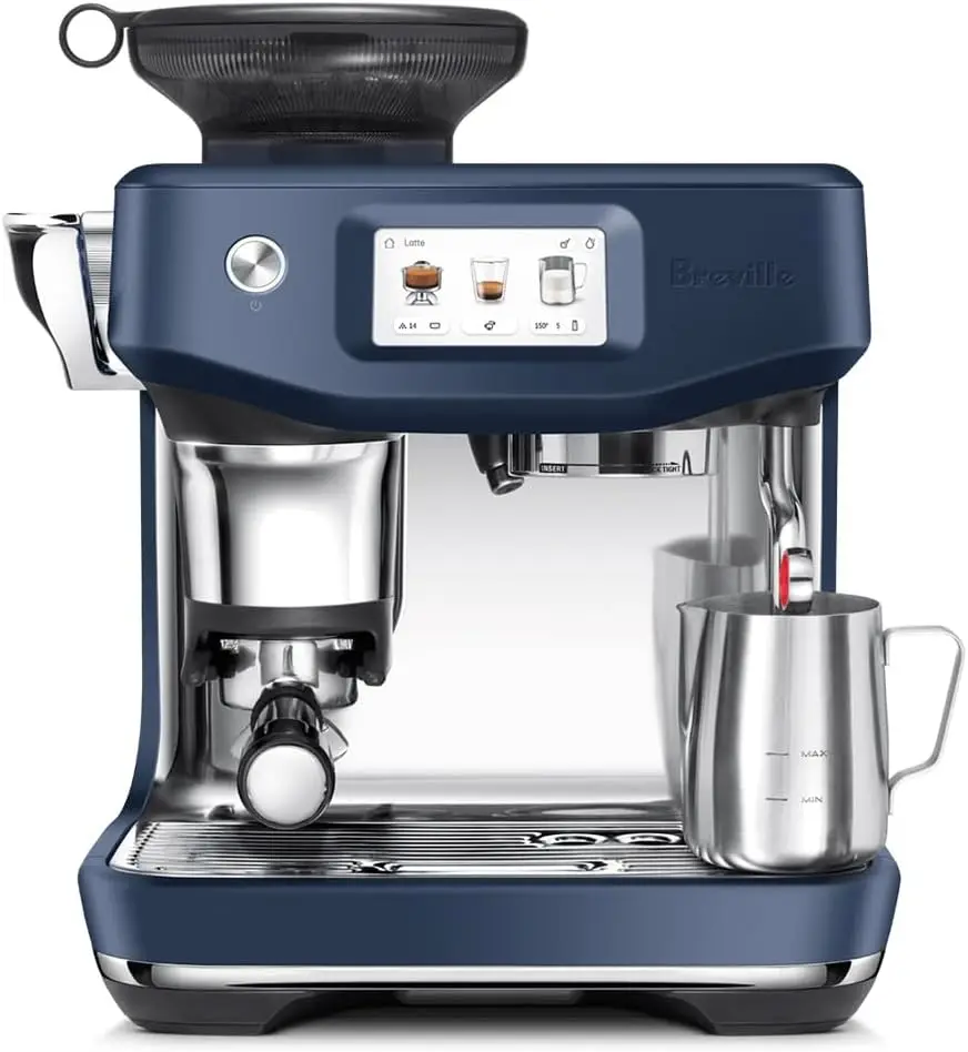 

Breville the Barista Touch Impress Espresso Machine with Grinder & Auto Milk Frother, Espresso Maker with Assisted Tamping