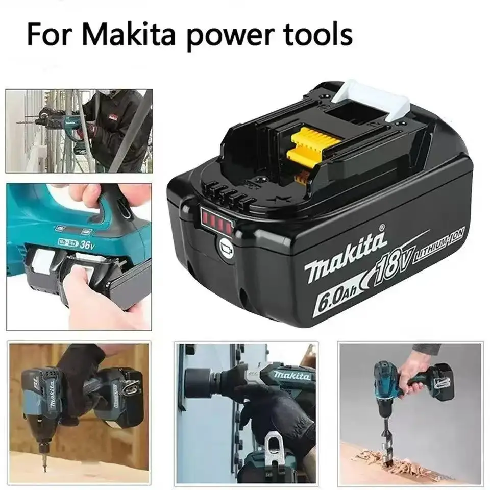 Makita 18V battery for Makita 18V power tools The 18V Makita BL1860B rechargeable battery can replace BL1850B LXT400 image 6