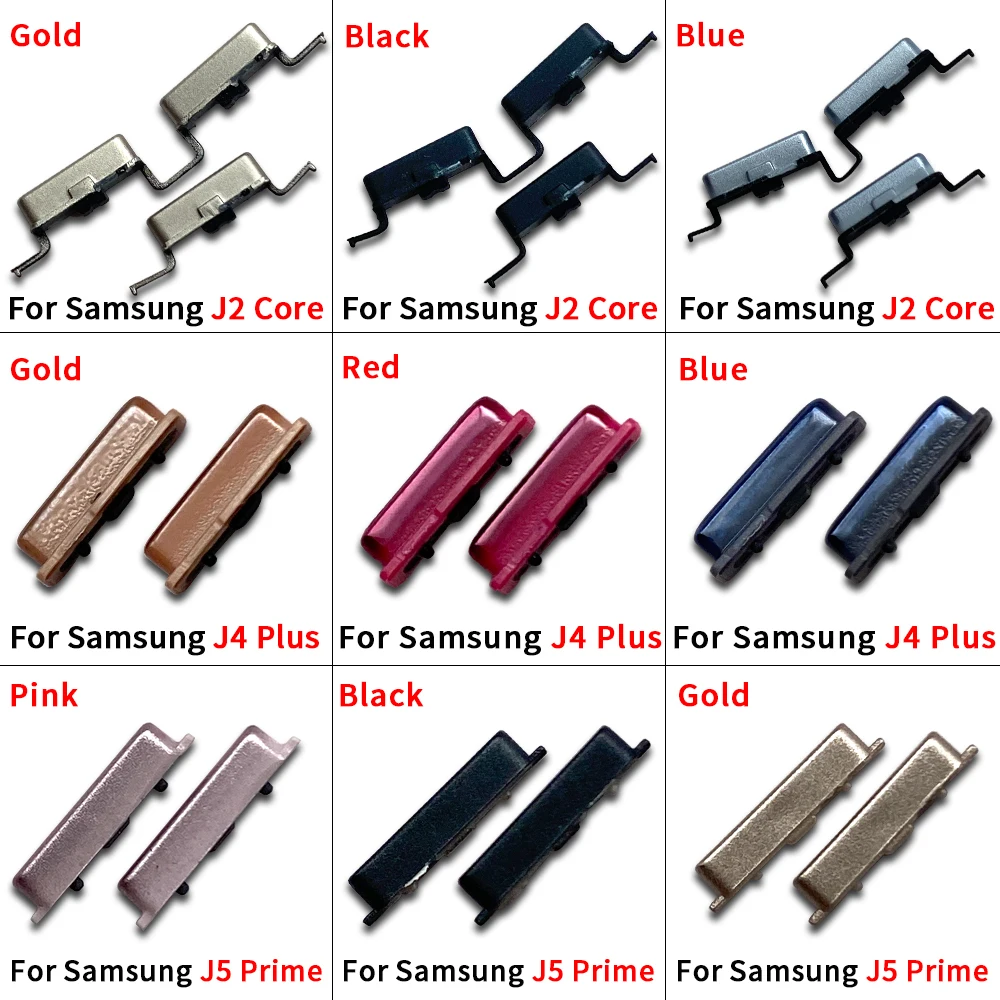 10Pcs Volume Power Button Side Key For Samsung J2 Core J4 J6 Plus J5 J7 Prime