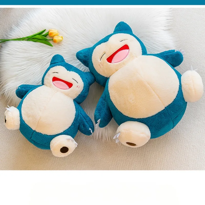 35cm Pokemon Cartoon Snorlax Anime Plush Toy Movie Pocket Monster New Rare Soft Stuffed Animal Game Doll for Birthday Gifts