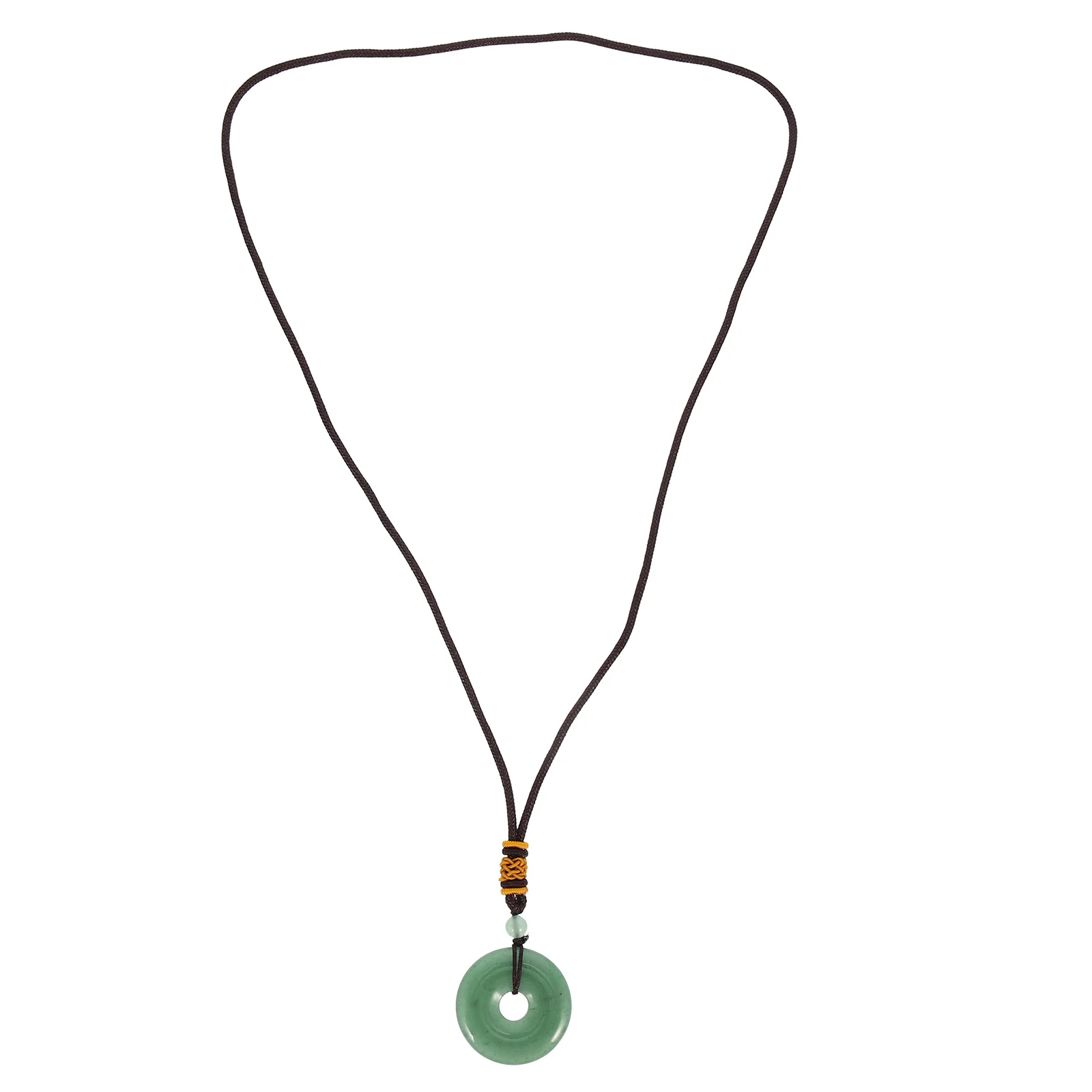 

Vintage Safety Buckle Delicate Stone Pendant Jewelry Neck Decoration Sweater Necklace for Women Everyday Wear
