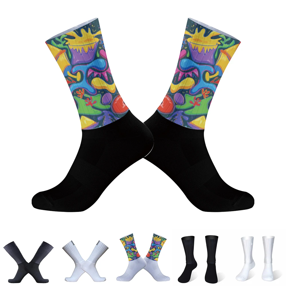 

2024 New Cycling Socks Outdoor Dry Breathable Pair Sports Socks Ride Compression Socks