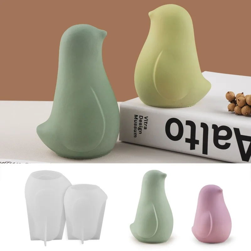 

3D птица ароматерапия гипсовый орнамент силиконовые формы для DIY украшения свечей ручной работы ремесло из смолы настольный дисплей домашняя ручная работа