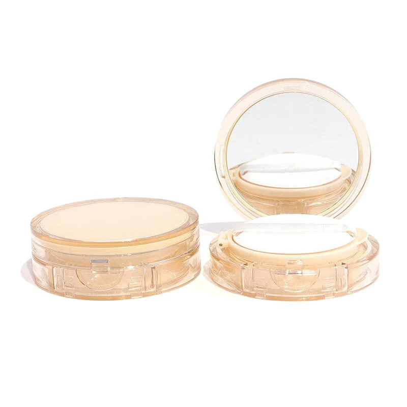 حاوية بودرة بلاستيكية سائبة محمولة - برطمان فارغ مع غربال ومرآة ومنخل للسفر والاستخدام التجميلي #3