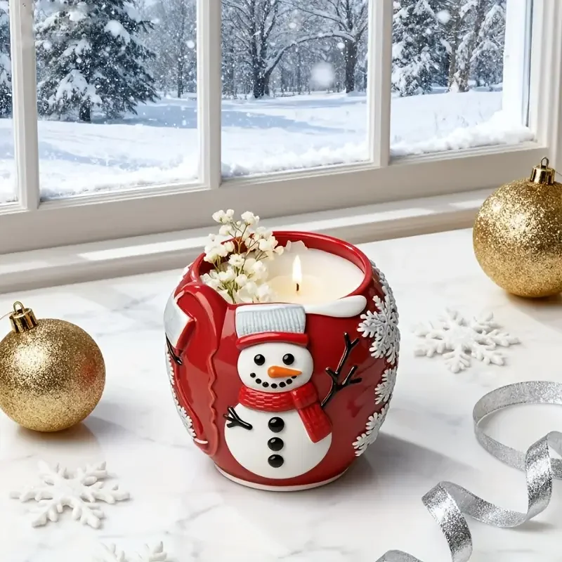 

2026 Рождественская свеча в форме яблока, силиконовая форма, сделай сам, ручная работа, ароматерапевтическая свеча, гипсовая форма для изготовления мыла, Рождественский домашний декор