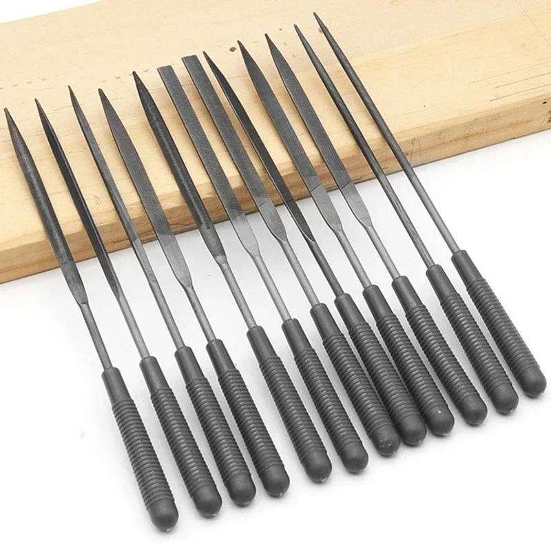 12Piece Set 160mm Alien Mixed File Wood Polishing Trimming Deburring Trimming Model File Wood Carving Hand Tools