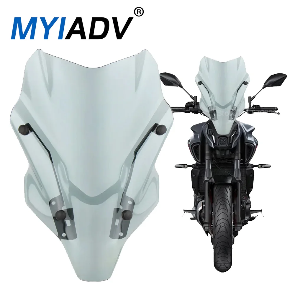 

For Yamaha MT07 MT-07 2021 2022 2023 Motorcycle Windscreen Windshield Wind Deflector Protector Wind Screen With Mounting Bracket