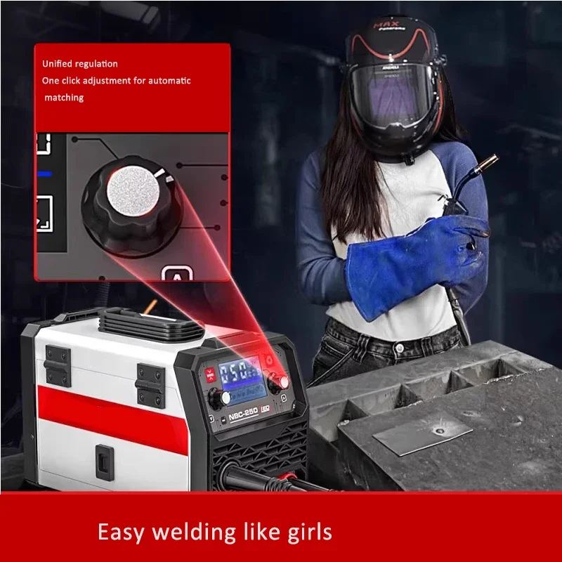 MIG-250 MIG Welding Machine 220V MIG/Lift TIG/MMA 3 in 1 Semi-Automatic Inverter MIG Welders Gas Gasless Soldering