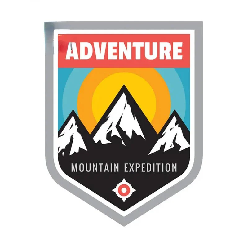13cm Expedition Travel Car Sticker Never Stop Exploring Decal JDM Off-road Rear Personality, Decoration Accessories PVC Stickers