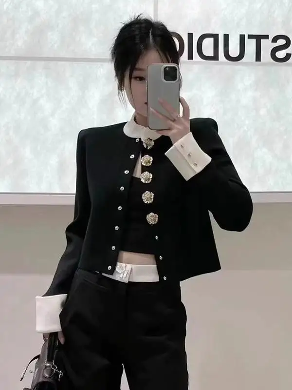 Bla ニットセーターコート レディース ファッション 秋冬 アウター 通勤 スタイリッシュ ゆったり フィット ロング丈 ラウンドネック シングル...