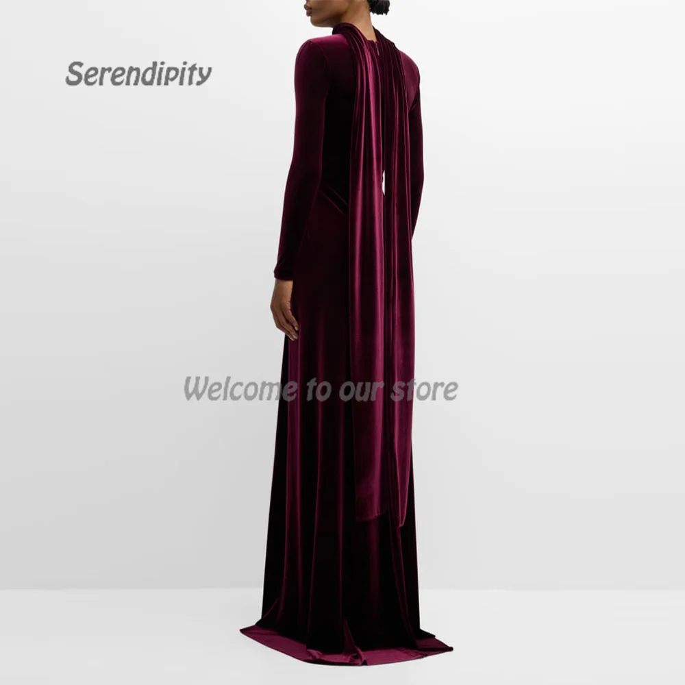 Serendipity-vestido de noche Formal para mujer, traje elegante con cuello cuadrado y abertura lateral para fiesta de graduación, 2024