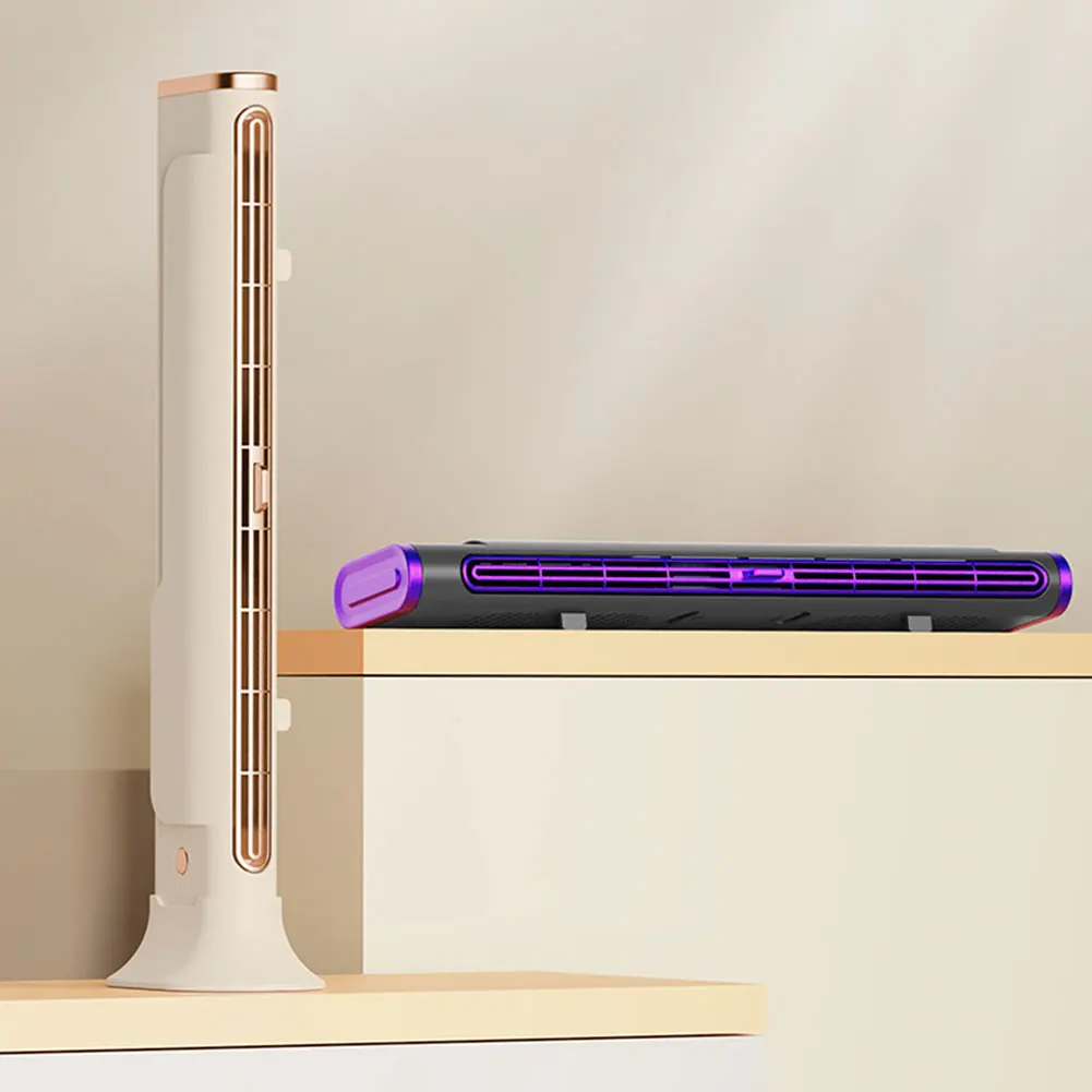 Ventilatore da tavolo Prese d'aria regolabili Ventilatore senza lama Ventilatore salvaspazio per camera da letto Home Office Room