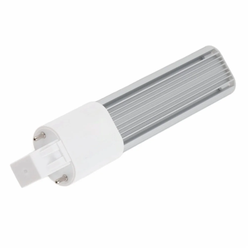 2 Pack Bright G23/GX23 LED Bulb 2-Pin AC 85-265V LED Tube Light 600LM 6W Recessed Down Light Bulb Horizontal Installation