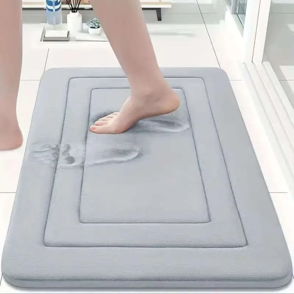 Standing Mat Non-Slip Bathroom Mat Absorbent Thickened Floor Mat Quick Dry Machine Wash Door Mat Office