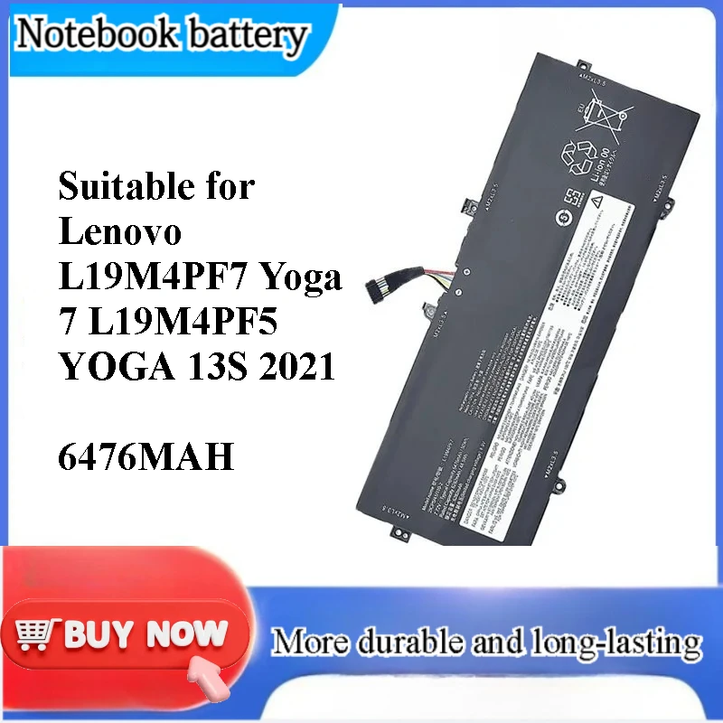 for Lenovo L19M4PF7 Yoga 7 L19M4PF5 YOGA 13S 2021 Laptop Battery Replacement High Capacity Internal Notebook Power Cell