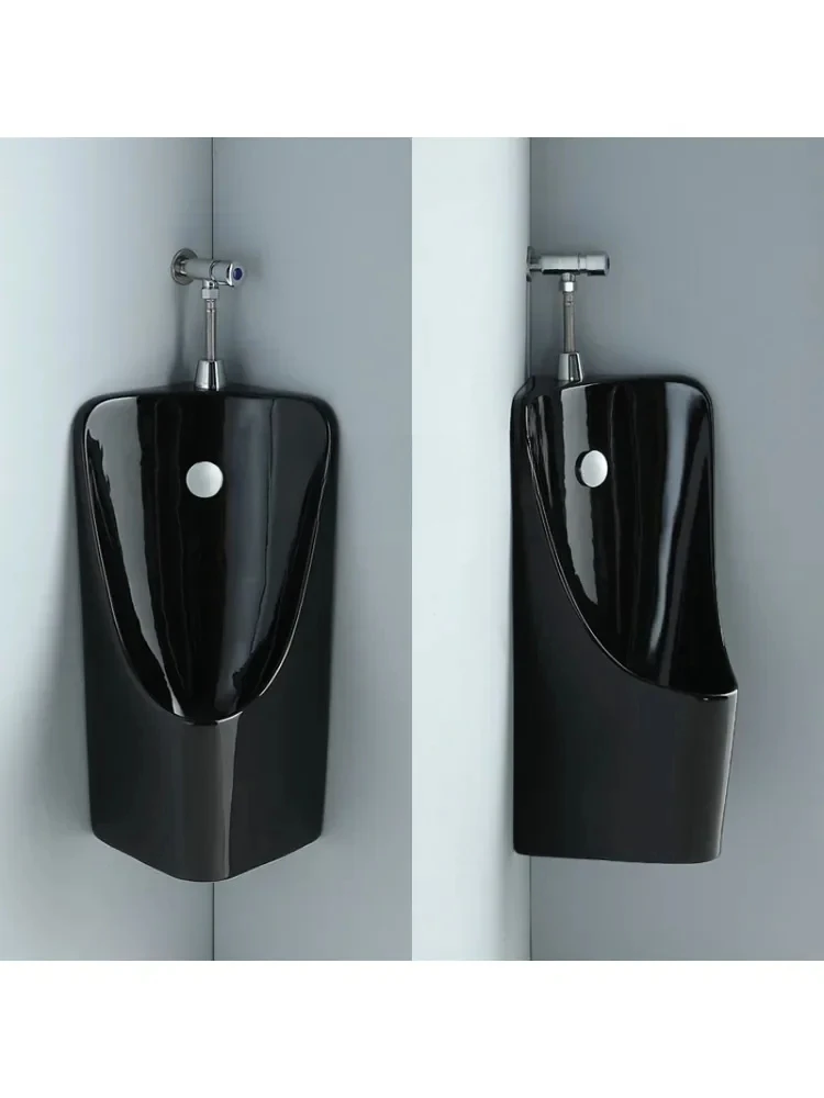 Triangle Wall-Mounted Urinal Induction Urinal Household Corner Urine Cup Small Apartment Ceramic Men's Urinal Funnel