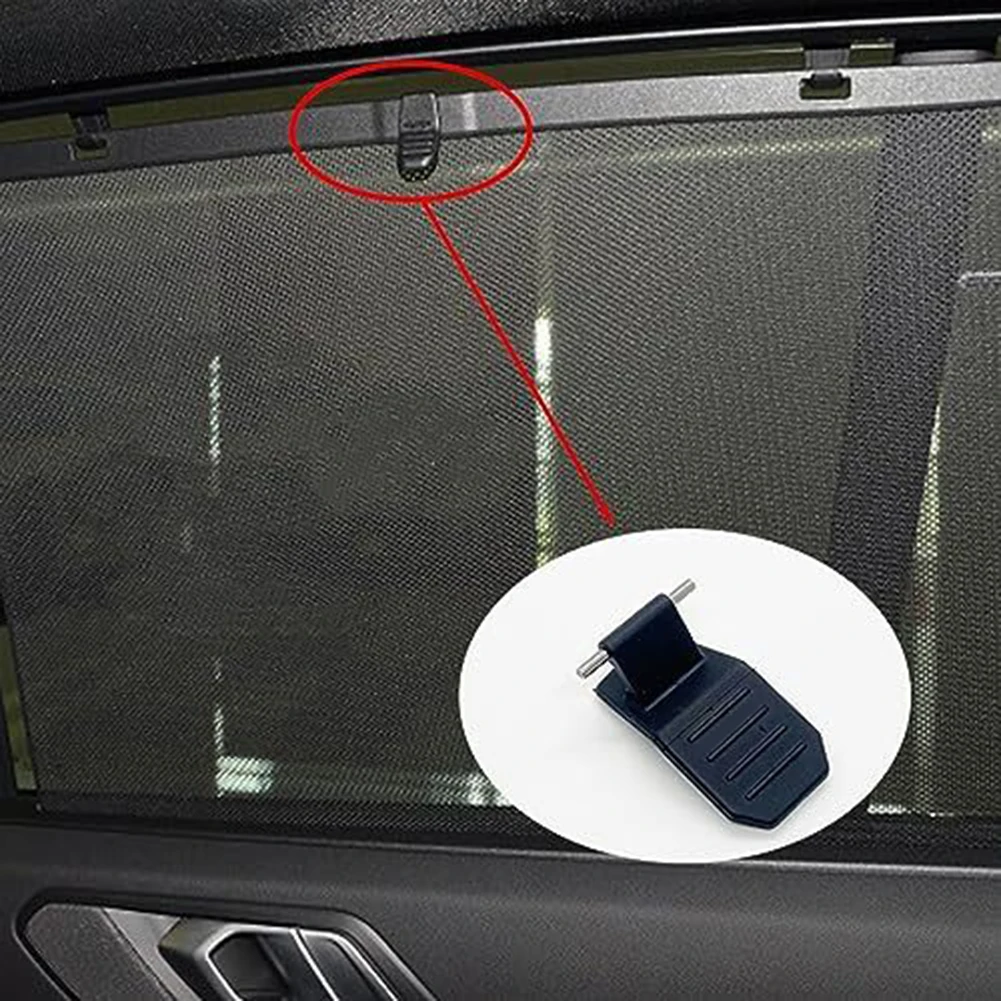 1PC Car Rear Door Window Sun Shade Hook Clip For BMW X5 X6 F15 F16 Rear Row Sunshade Curtain Shutter Hook Handle Buckle