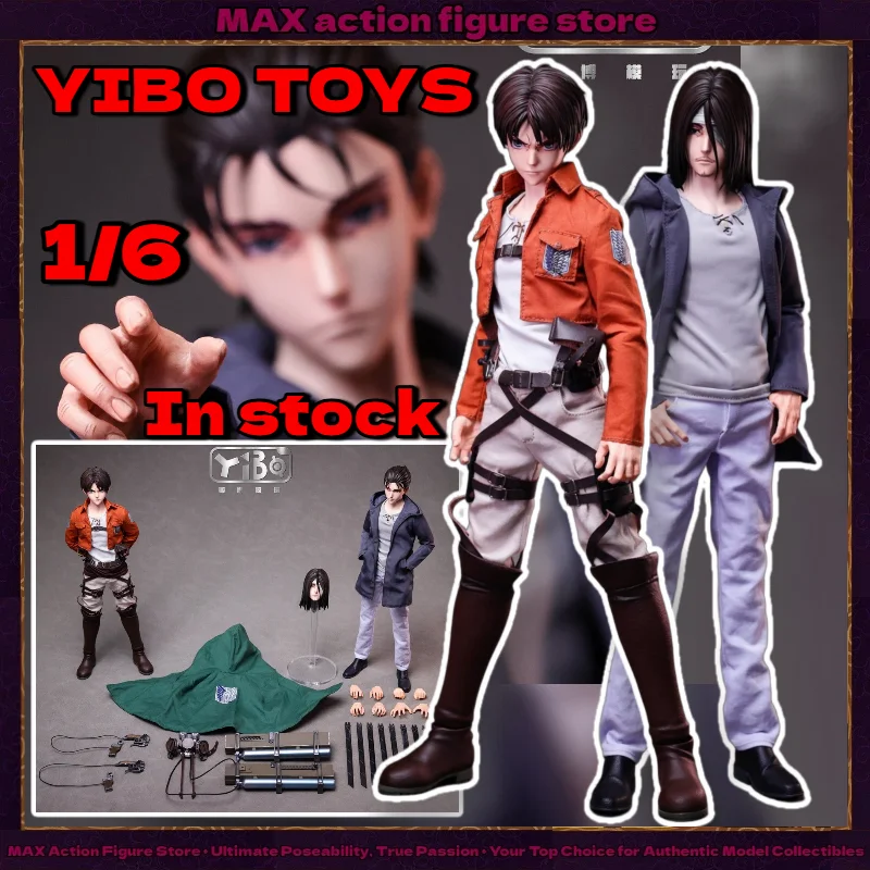 

In Stock YIBO TOYS Eren Attack on Titan YB-R2014 1/6 Scale Action Figure Anime Model Trendy Toys Desktop Doll Collectibles