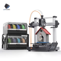 ANYCUBIC Kobra 3 V2 Combo AE Version 3D Printer Large Size Automatic Leveling FDM High Speed Desktop Multi Color 3D Printer