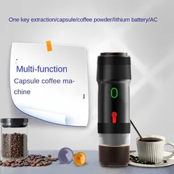 Portable Fully Automatic Espresso Capsule Coffee Machine For Large and Small Capsules Of Coffee Powder Electric Coffee Machine