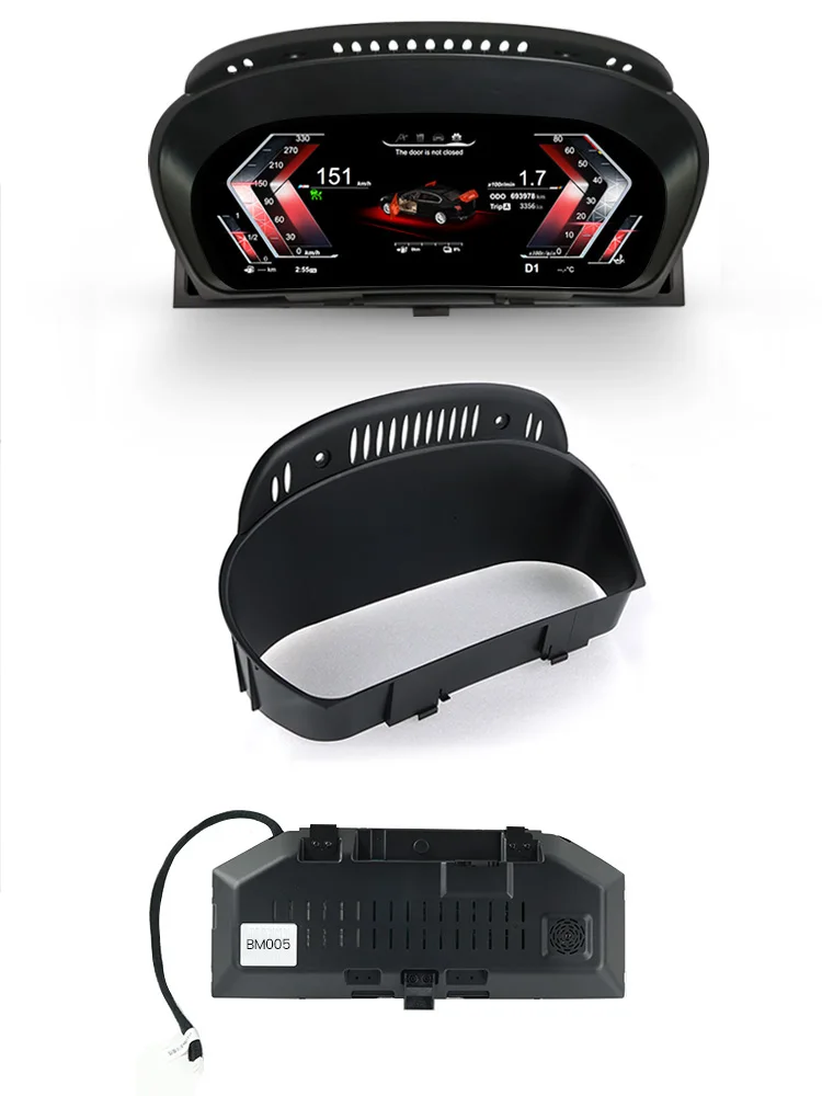 MEKEDE 12,3" Linux Auto LCD Digital Dashboard 1920*720 Display für BMW X5 E70 X6 E71 2006 - 2013 CCC CIC Instrumentencluster Virtuelles Cockpit Tachometer