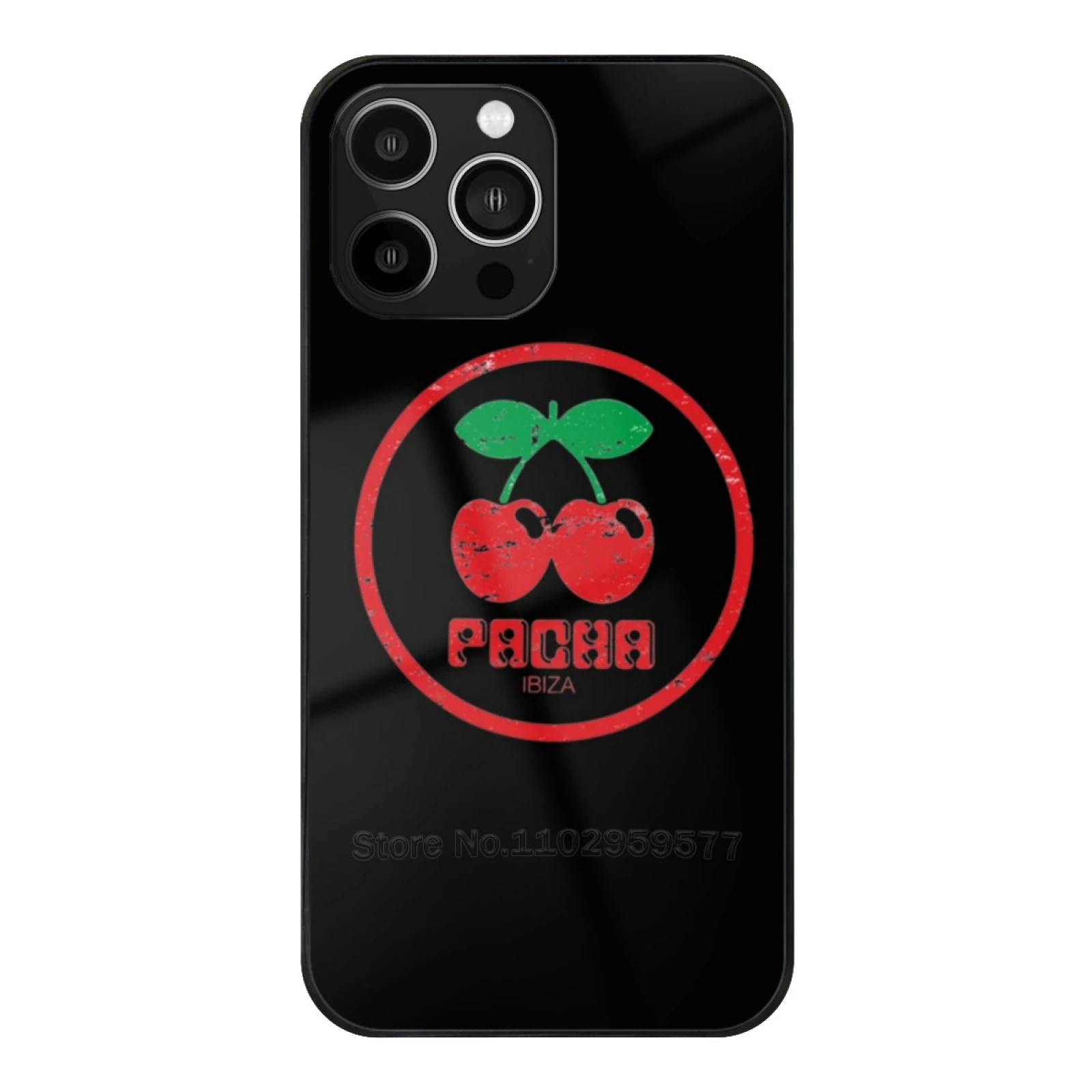 Pacha Ibiza Luxury Tempered Glass Case For Iphone 15 14 13 12 11 Pro Max 7 8 Plus Xs Xr X Soft Cover Pacha Ibiza Pacha Ibiza