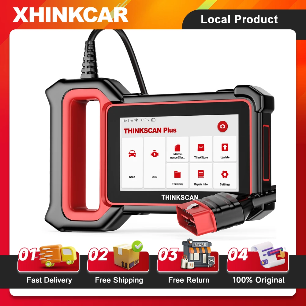 THINKCAR Thinkscan Plus S7 OBD2 Scanner 7 System Diagnostic ABS SAS ECM TCM BCM IC AC DPF A/F Reset Automotive Diagnostic Tool