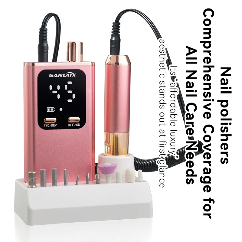 Rechargeable electric nail grinder, gel grinder and professional portable acrylic acid grinder,