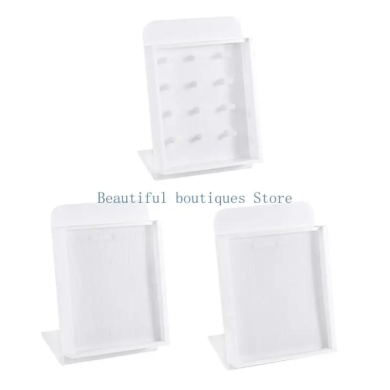 U4LF Compact Acrylic Jewelry Holder With Lid Presentation Case for Belly Lip Rings