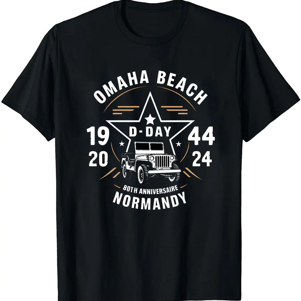 ミリタリーコットンシャツ、d-day 80周年記念シュノーケマンディTシャツ、オーバーロードアロハビーチ、ミリタリーギフト、1944-2024