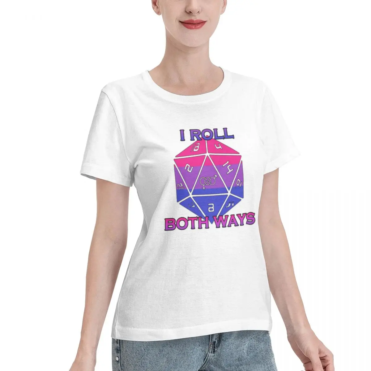 Bargain Price Roll Both Ways Women's T-shirt Street Fashion Loose Women Tshirt