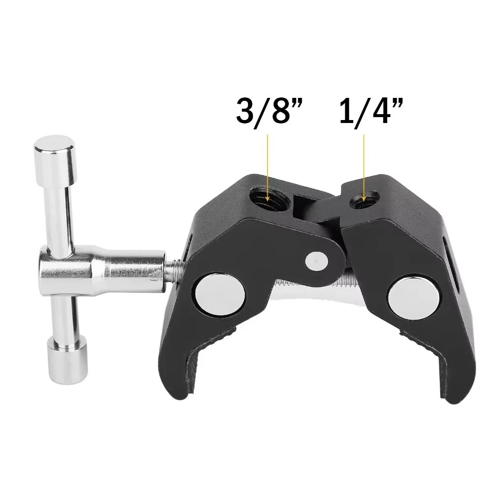 2Pack ChromLives Super Clamp Crab Clamp Photography w/ 1/4