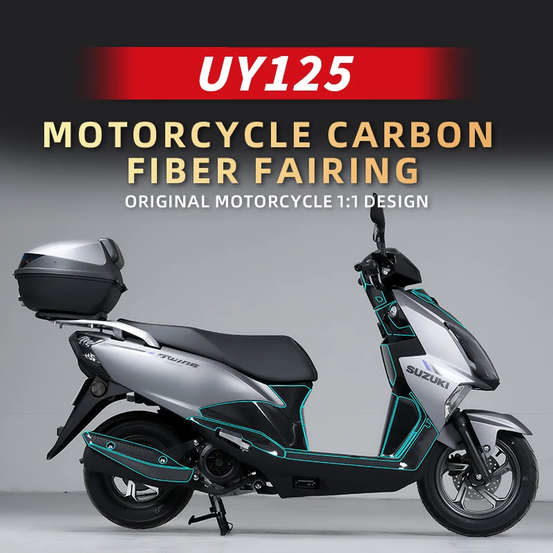 For SUZUKI UY125 2022 2023 New Design Carbon Fiber Protective Stickers Fairing Kits Motorcycle Plastic Decorative Accessories